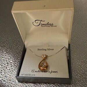 Sterling Silver and Gold Tone Necklace